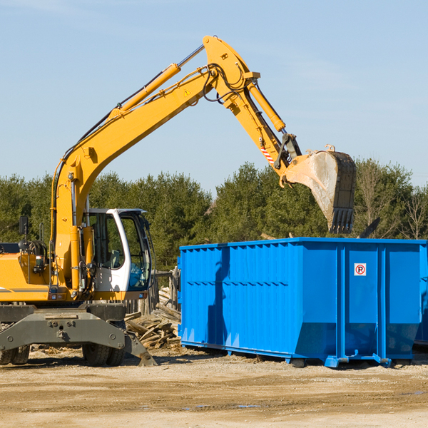 can i choose the location where the residential dumpster will be placed in Horntown